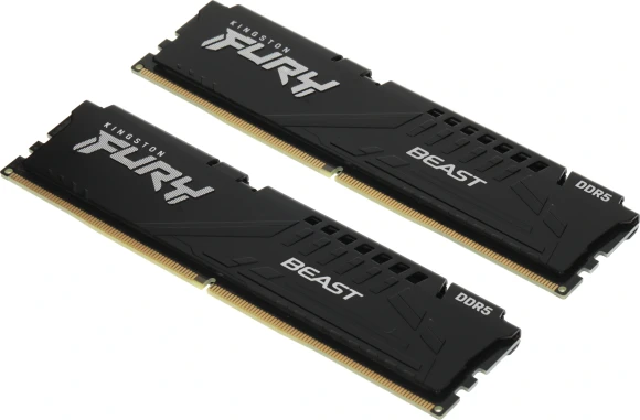 Память DDR5 2x32GB 5200MHz Kingston KF552C40BB2K2-64 Fury Beast Black Expo RTL Gaming PC5-41600 CL40 DIMM 288-pin 1.25В dual rank с радиатором Ret