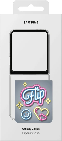 Чехол (клип-кейс) Samsung для Samsung Galaxy Z Flip6 Flipsuit Case Flip 6 (F741) прозрачный/прозрачный (EF-ZF741CTEGRU) Чехол (клип-кейс) Samsung для Samsung Galaxy Z Flip6 Flipsuit Case Flip 6 (F741) прозрачный/прозрачный (EF-ZF741CTEGRU)