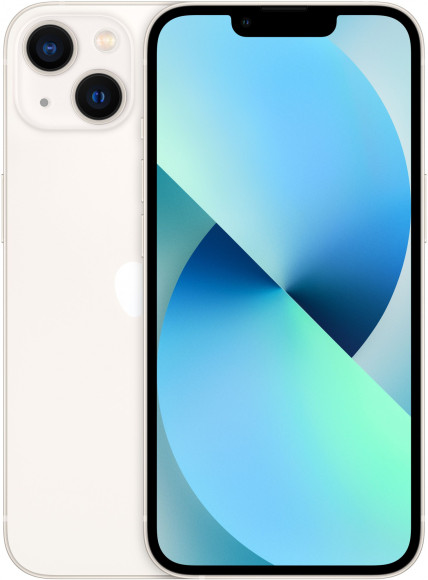 Смартфон Apple A2633 iPhone 13 128Gb 4Gb сияющая звезда моноблок 3G 4G 1Sim 6.1" 1170x2532 iOS 16 12Mpix 802.11 a/b/g/n/ac/ax NFC GPS GSM900/1800 GSM1900 Protect