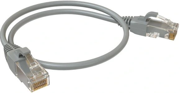 Патч-корд Sysmatrix PC 4545.5EU26.03LSZHGY U/UTP RJ-45 вил.-вилка RJ-45 кат.5E 0.3м серый LSZH