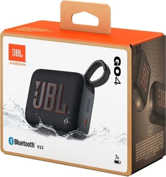 Колонка порт. JBL GO 4 черный 4.2W 1.0 BT 850mAh (JBLGO4BLK) Колонка порт. JBL GO 4 черный 4.2W 1.0 BT 850mAh (JBLGO4BLK)