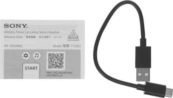 Гарнитура внутриканальные Sony WF-1000XM5 серебристый беспроводные bluetooth в ушной раковине (WF-1000XM5/SC)