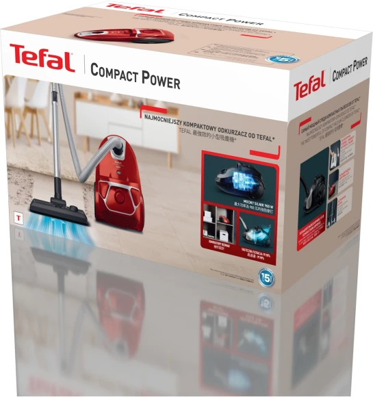 Пылесос Tefal TW3953EA 750Вт красный/черный Пылесос Tefal TW3953EA 750Вт красный/черный