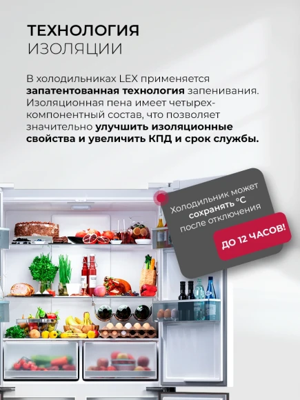 Холодильник Lex LCD450WGID 2-хкамерн. белый инвертер