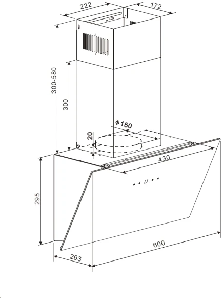 Вытяжка каминная Weissgauff Zibal 60 белый управление: сенсорное (1 мотор) Вытяжка каминная Weissgauff Zibal 60 белый управление: сенсорное (1 мотор)