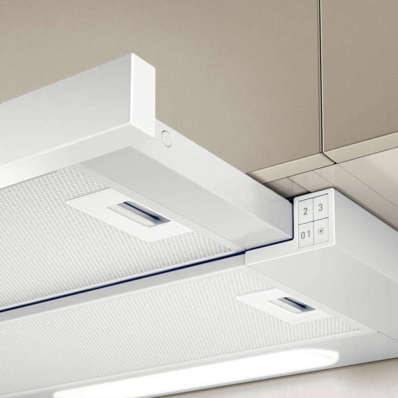 Вытяжка встраиваемая Elica Elite 14 Lux GRVTWH/A/60 серый/стекло белое управление: кнопочное (1 мотор)