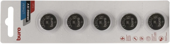 Батарея Buro Lithium CR2032 (5шт) блистер Батарея Buro Lithium CR2032 (5шт) блистер