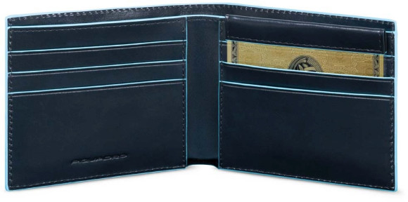 Кошелек мужской Piquadro Blue Square PU3891B2R/BLU2 синий натур.кожа Кошелек мужской Piquadro Blue Square PU3891B2R/BLU2 синий натур.кожа