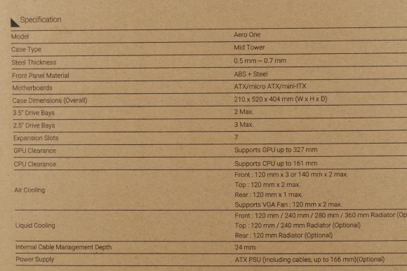Корпус Aerocool Aero One Frost-G-BK-v1 черный без БП ATX 4x120mm 2x140mm 2xUSB3.0 audio bott PSU