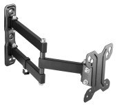 Кронштейн для телевизора Ultramounts UM896 черный 13"-27" макс.30кг настенный поворотно-выдвижной и наклонный Кронштейн для телевизора Ultramounts UM896 черный 13"-27" макс.30кг настенный поворотно-выдвижной и наклонный