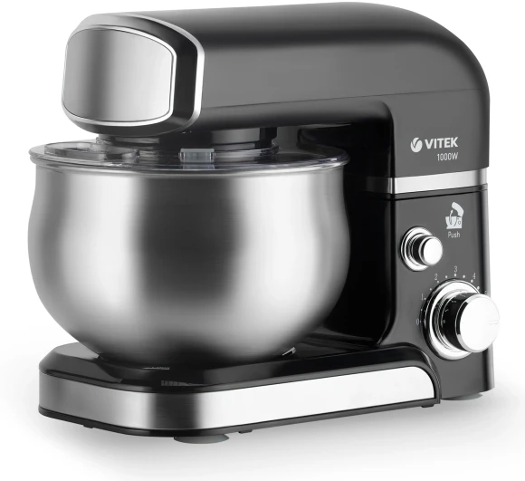 Кухонная машина Vitek Loft Professional VT-4115 планетар.вращ. 1000Вт черный/стальной