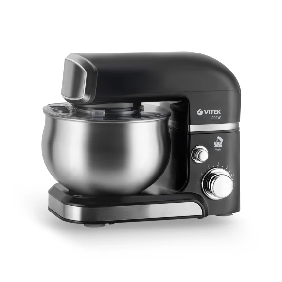 Кухонная машина Vitek Loft Professional VT-4115 планетар.вращ. 1000Вт черный/стальной