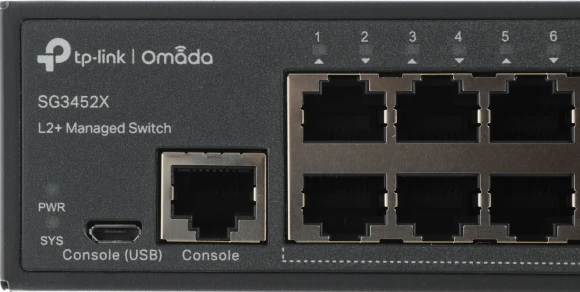 Коммутатор TP-Link SG3452X (L2+) 48x1Гбит/с 4SFP+ управляемый Коммутатор TP-Link SG3452X (L2+) 48x1Гбит/с 4SFP+ управляемый