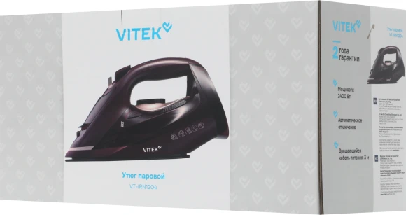 Утюг Vitek VT-IRN1204 2400Вт бордовый
