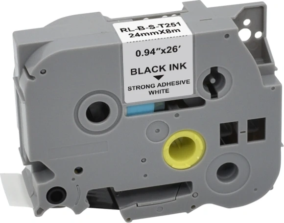 Картридж ленточный Cactus CS-TZES251 TZe-S251 черный на белом 24x8 для Brother 1010/1280/1280VP/2700VP Картридж ленточный Cactus CS-TZES251 TZe-S251 черный на белом 24x8 для Brother 1010/1280/1280VP/2700VP