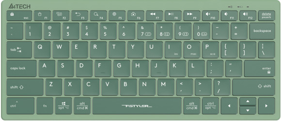 Клавиатура A4Tech Fstyler FBX51C зеленый USB беспроводная BT/Radio slim Multimedia (FBX51C MATCHA GREEN)