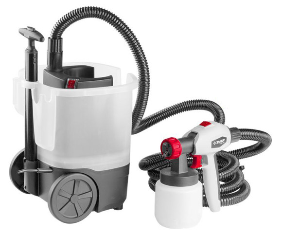 Краскопульт Зубр КПЭ-750 750Вт бак:800мл 800гр/мин