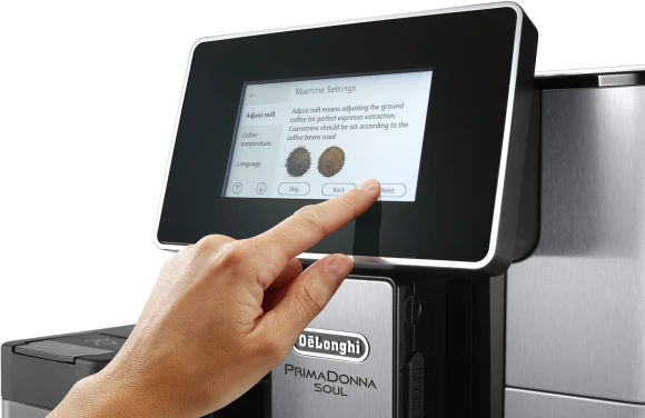 Кофемашина Delonghi Primadonna Soul ECAM610.74.MB 1450Вт черный/серебристый