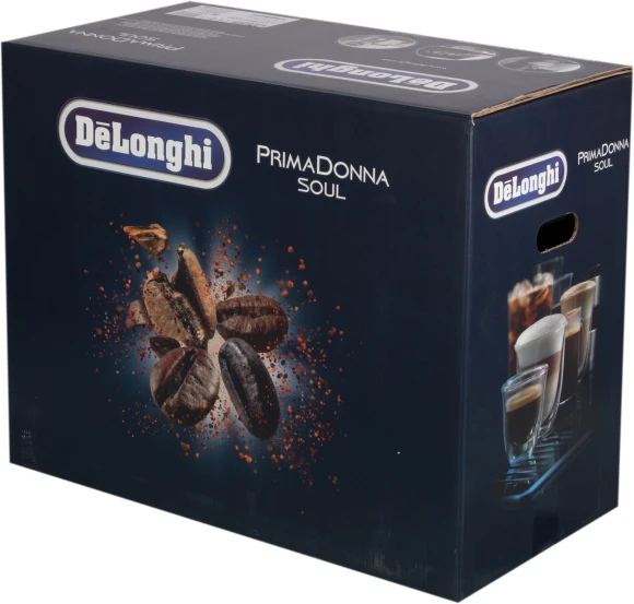 Кофемашина Delonghi Primadonna Soul ECAM610.74.MB 1450Вт черный/серебристый