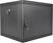 Шкаф коммутационный ЦМО (ШРН-М-9.650.1-9005) настенный 9U 600x650мм пер.дв.металл направл.под закл.гайки 120кг черный 581мм 22кг 180град. 480мм IP20 сталь