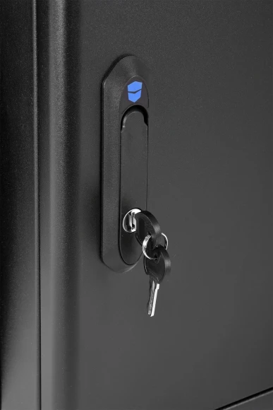 Шкаф коммутационный ЦМО (ШРН-М-9.650.1-9005) настенный 9U 600x650мм пер.дв.металл направл.под закл.гайки 120кг черный 581мм 22кг 180град. 480мм IP20 сталь