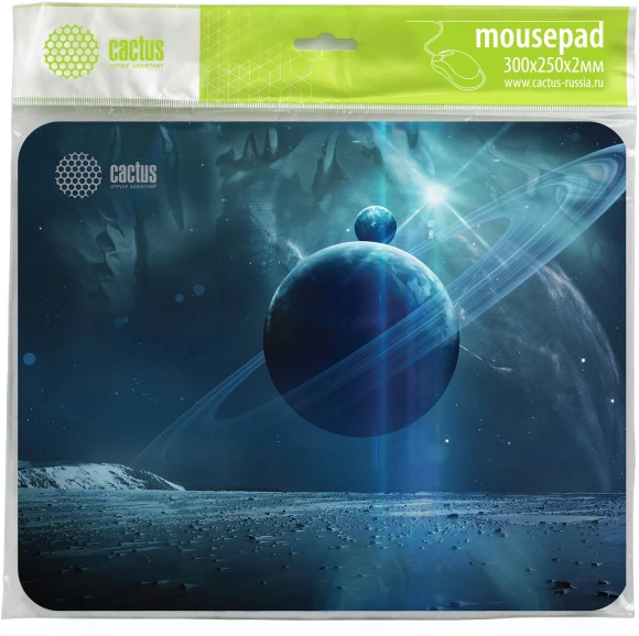 Коврик для мыши Cactus Saturn рисунок 300x250x2мм (CS-MPC-P03M)