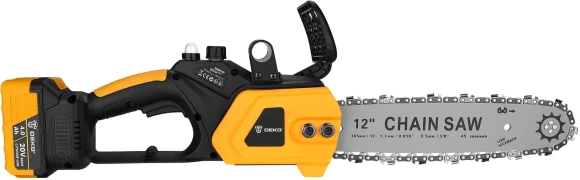 Цепная пила Deko DKCHS 20 аккум. дл.шины:12" (30cm) 2аккум. 4Ач ЗУ (085-2000) Цепная пила Deko DKCHS 20 аккум. дл.шины:12" (30cm) 2аккум. 4Ач ЗУ (085-2000)