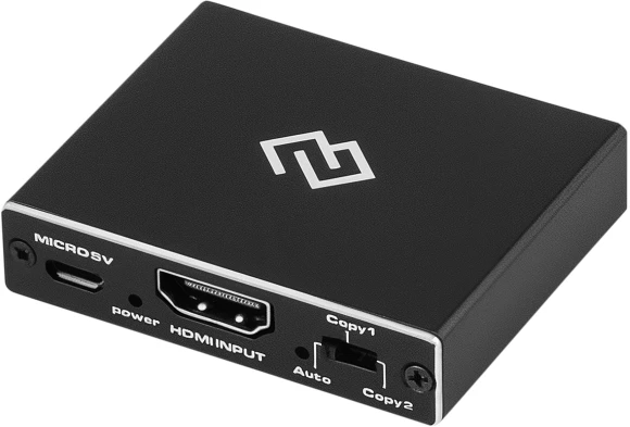 Сплиттер аудио-видео Digma DHSP-v2x2 HDMI (f)/2хHDMI (f) черный Сплиттер аудио-видео Digma DHSP-v2x2 HDMI (f)/2хHDMI (f) черный