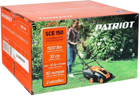 Скарификатор Patriot SCE 150 электр. 1500Вт (512309150) Скарификатор Patriot SCE 150 электр. 1500Вт (512309150)