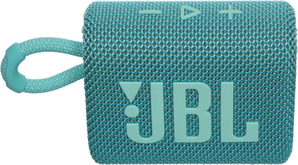 Колонка порт. JBL GO 3 бирюзовый 4.2W 1.0 BT 10м (JBLGO3TEAL)