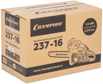 Бензопила Champion 237-16 1500Вт 2.04л.с. дл.шины:16" (40cm)