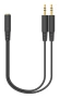 Адаптер аудио A4Tech AD-4P Jack 3.5 (f)/2xJack 3.5 (m) 0.2м. черный Адаптер аудио A4Tech AD-4P Jack 3.5 (f)/2xJack 3.5 (m) 0.2м. черный