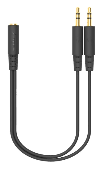 Адаптер аудио A4Tech AD-4P Jack 3.5 (f)/2xJack 3.5 (m) 0.2м. черный Адаптер аудио A4Tech AD-4P Jack 3.5 (f)/2xJack 3.5 (m) 0.2м. черный