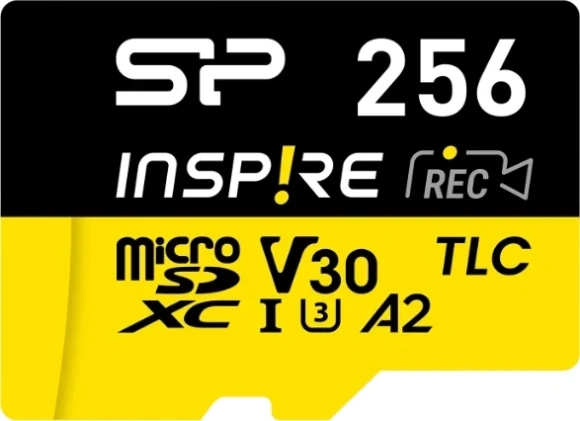 Флеш карта microSDXC 256GB Silicon Power SP256GBSTXLA2V1NSP Inspire V30 A2 + adapter