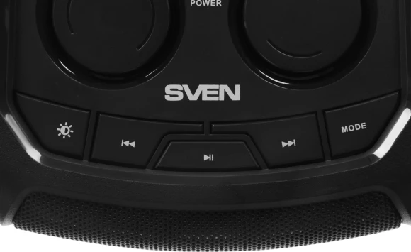 Колонка порт. Sven АС PS-710 черный 100W 1.0 BT/3.5Jack 10м 4400mAh Колонка порт. Sven АС PS-710 черный 100W 1.0 BT/3.5Jack 10м 4400mAh