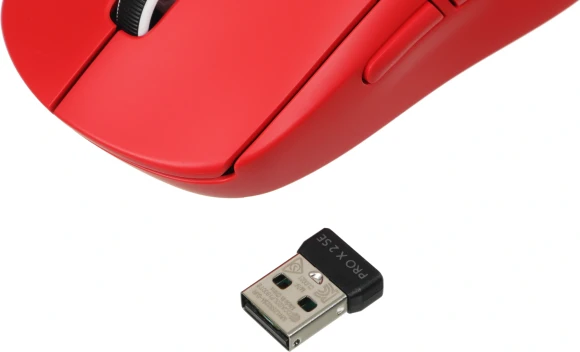 Мышь Logitech G PRO X SUPERLIGHT 2 SE красный оптическая 44000dpi беспров. USB-C 4but (910-007474)