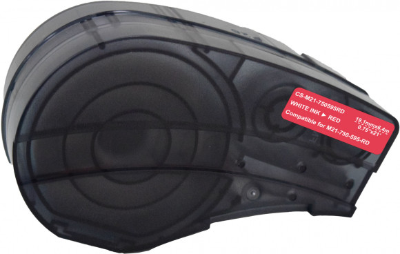 Картридж ленточный Cactus CS-M21-750595RD белый на красном 19.1x6.4 для Brady BMP21-PLUS, BMP21-LAB Картридж ленточный Cactus CS-M21-750595RD белый на красном 19.1x6.4 для Brady BMP21-PLUS, BMP21-LAB