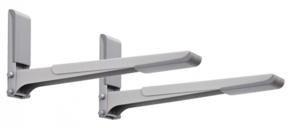Кронштейн для СВЧ Holder MWS-2003 металлик макс.40кг настенный фиксированный Кронштейн для СВЧ Holder MWS-2003 металлик макс.40кг настенный фиксированный