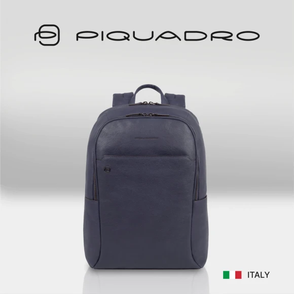 Рюкзак Piquadro Black Square CA4762B3/BLU4 темно-синий кожа