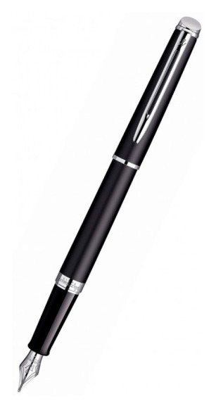 Ручка перьев. Waterman Hemisphere (CWS0920810) Matte Black CT F сталь нержавеющая подар.кор.