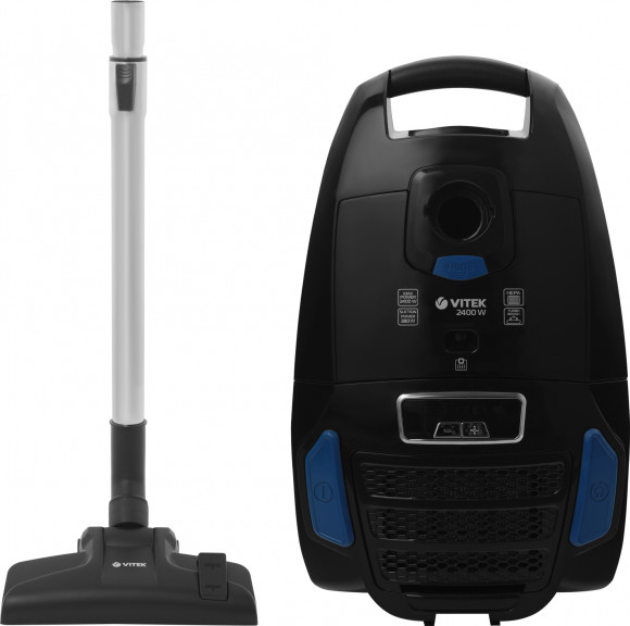 Пылесос Vitek VT-1899 GY 2400Вт черный (в компл.:4мешка) Пылесос Vitek VT-1899 GY 2400Вт черный (в компл.:4мешка)