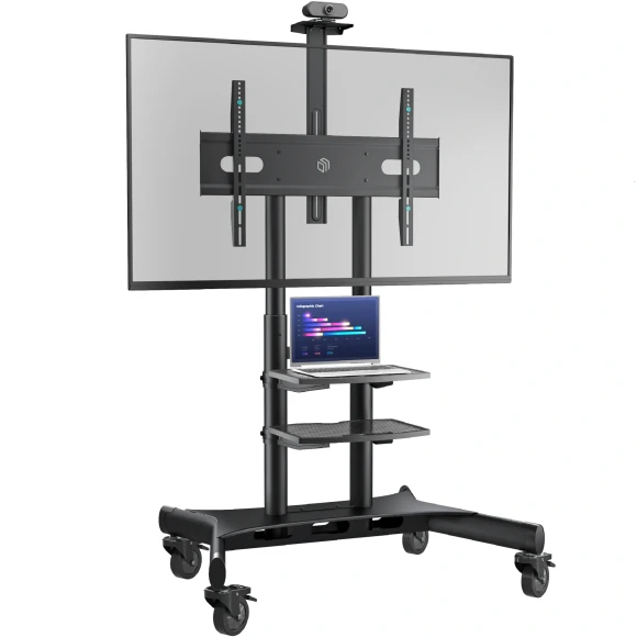 Подставка для телевизора Onkron TS1881 черный 50"-86" макс.105.9кг напольный мобильный