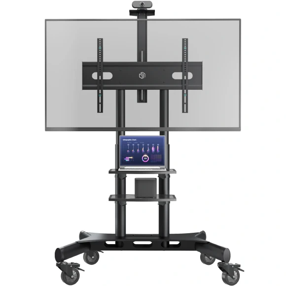 Подставка для телевизора Onkron TS1881 черный 50"-86" макс.105.9кг напольный мобильный