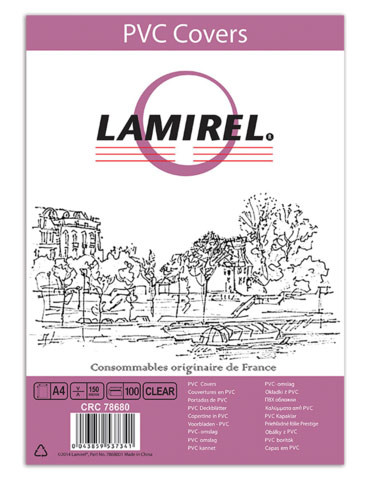 Пленка для ламинирования Fellowes 175мкм A4 (100шт) глянцевая Lamirel LA-7876501 (LA-78765)