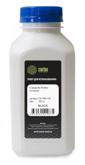 Тонер Cactus CS-TBR-100 черный флакон 100гр. для принтера Brother Universal TN-1075/1095/TN-2080/2085/2135/2235 Тонер Cactus CS-TBR-100 черный флакон 100гр. для принтера Brother Universal TN-1075/1095/TN-2080/2085/2135/2235