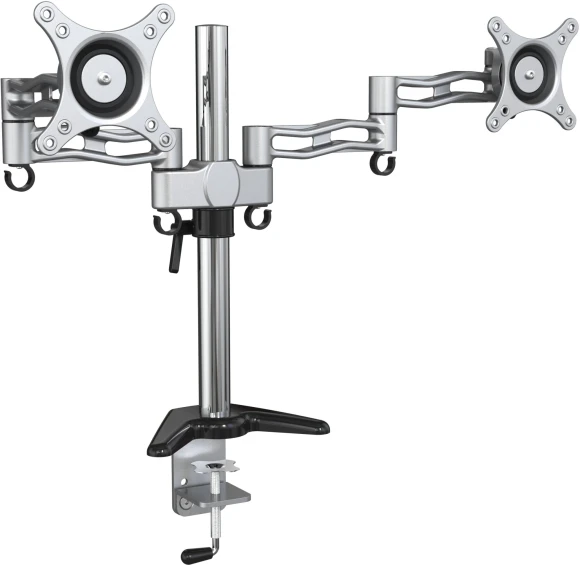 Кронштейн для мониторов Cactus CS-VM-D08-AL серебристый 13"-27" макс.8кг настольный поворот и наклон