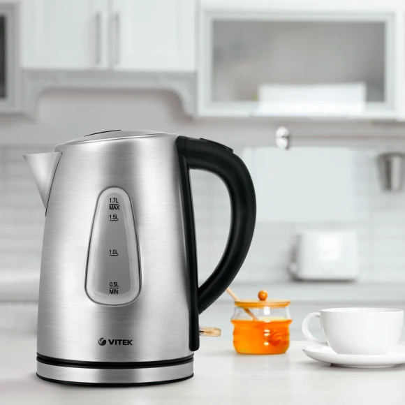 Чайник электрический Vitek VT-7007 1.7л. 2200Вт сталь корпус: металл/пластик Чайник электрический Vitek VT-7007 1.7л. 2200Вт сталь корпус: металл/пластик