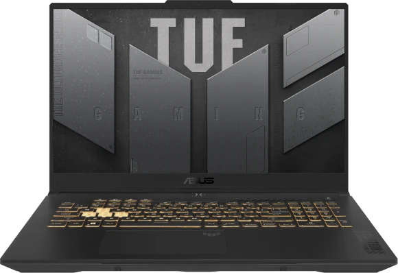 Ноутбук Asus TUF Gaming F17 FX707VJB-HX100 Core 5 210H 16Gb SSD512Gb NVIDIA GeForce RTX 3050 6Gb 17.3" IPS FHD (1920x1080) без ОС grey WiFi BT Cam (90NR0MY5-M003R0)