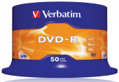 Диск DVD-R Verbatim 4.7Gb 16x Cake Box (50шт) (43548) Диск DVD-R Verbatim 4.7Gb 16x Cake Box (50шт) (43548)
