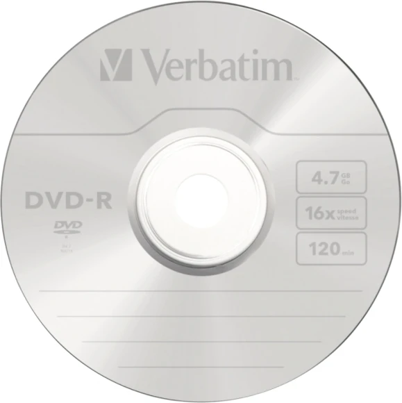 Диск DVD-R Verbatim 4.7Gb 16x Cake Box (50шт) (43548)
